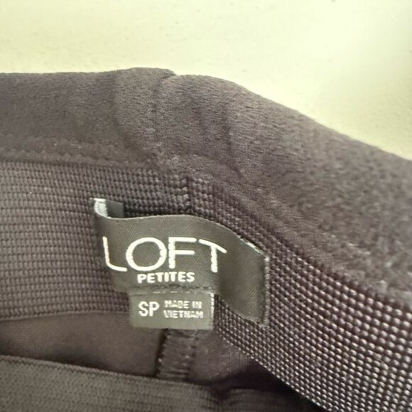 Ann Taylor Loft Women’s SP Black Pull on Dress Pants Office Core Career - Picture 2 of 5